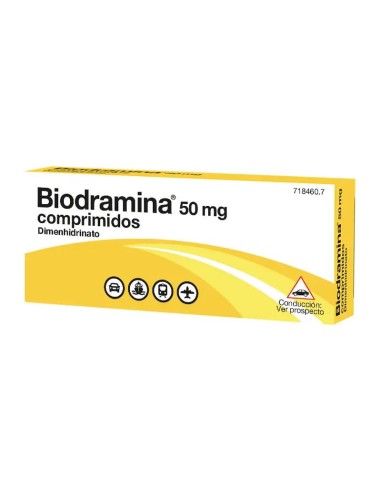 Biodramina 50 mg 4 Comprimidos