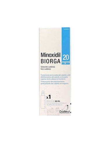 Biorga 20 Mg/ ml Minoxidil Solucion Cutanea 1 Frasco 60 ml