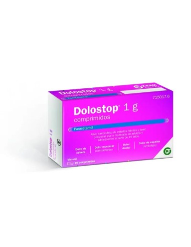 Dolostop 1 gr, 10 Comprimidos