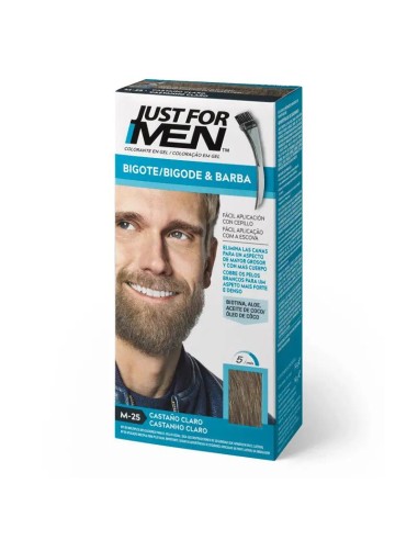 Just For Men Bigote y Barba Castaño Claro