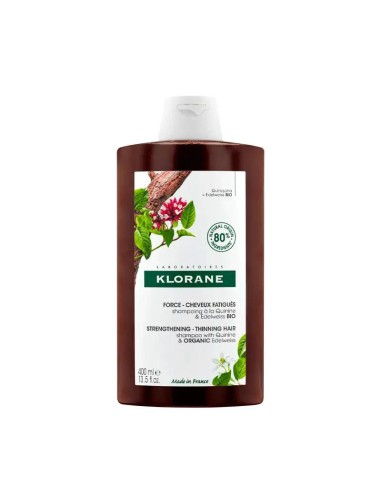 Klorane Champú a la Quinina y Edelweis Bio 400 ml