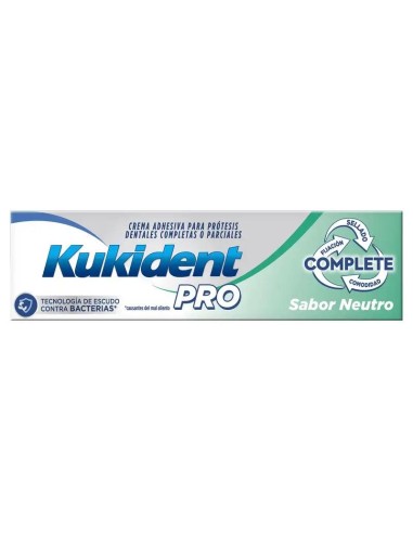 Kukident Pro Complete Crema Adhesiva Neutra Prótesis 47 G