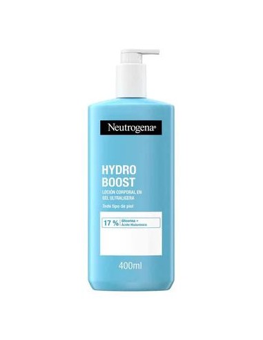 Neutrogena Loción Corporal Hidratante en Gel Hydro Boost, Piel Normal a Seca, Textura Ligera, 400 ml