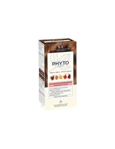 PHYTO Phytocolor 5.3 coloración permanente tono castaño claro dorado