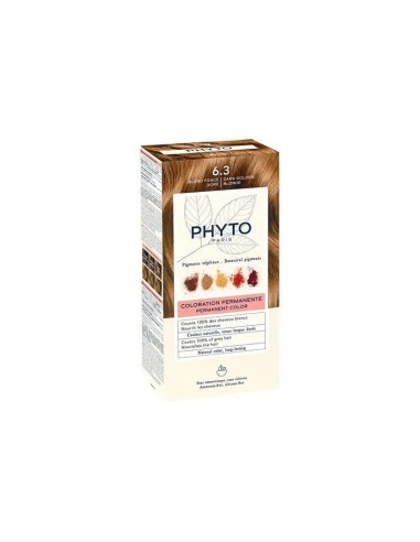 PHYTO Phytocolor 6.3 coloración permanente tono rubio oscuro dorado