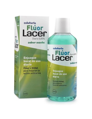 Flúor Lacer Junior sabor menta  500 ml