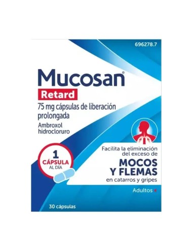 Mucosan Retard 75 mg 30 cápsulas Liberación Prolongada