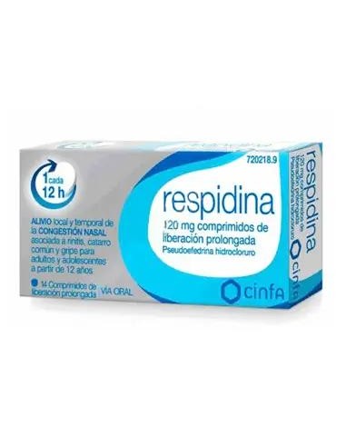 Respidina 120 mg Liberación Prolongada, 14 Comprimidos