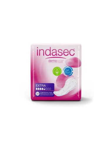 Indasec Dermoseda Compresa Incontinencia Extra, 20 unidades