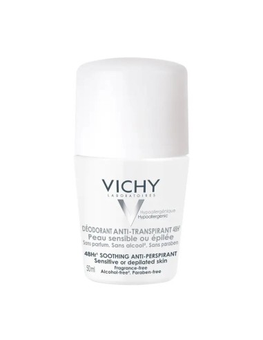 Vichy Desodorante Anti-Transpirante 48H Roll-On Piel Sensible 50 ml