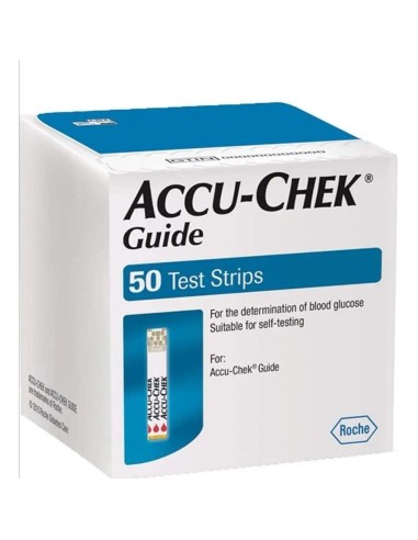 Roche Accu Chek Guide 100 Tiras React Glucemia