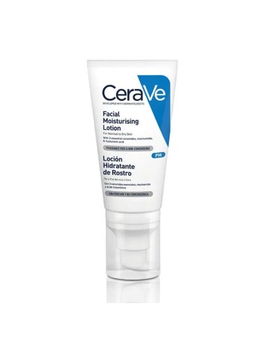 CeraVe Loción Hidratante de Rostro, 52 ml