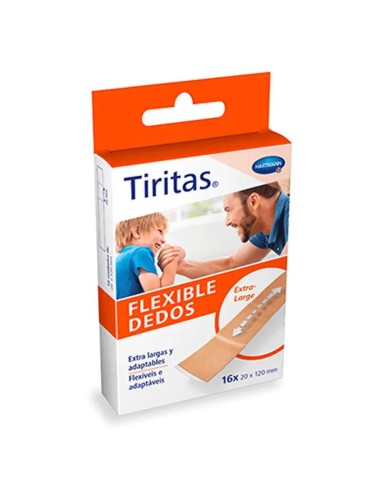 Tiritas Flexible Dedos 20X120Mm 16 unidades